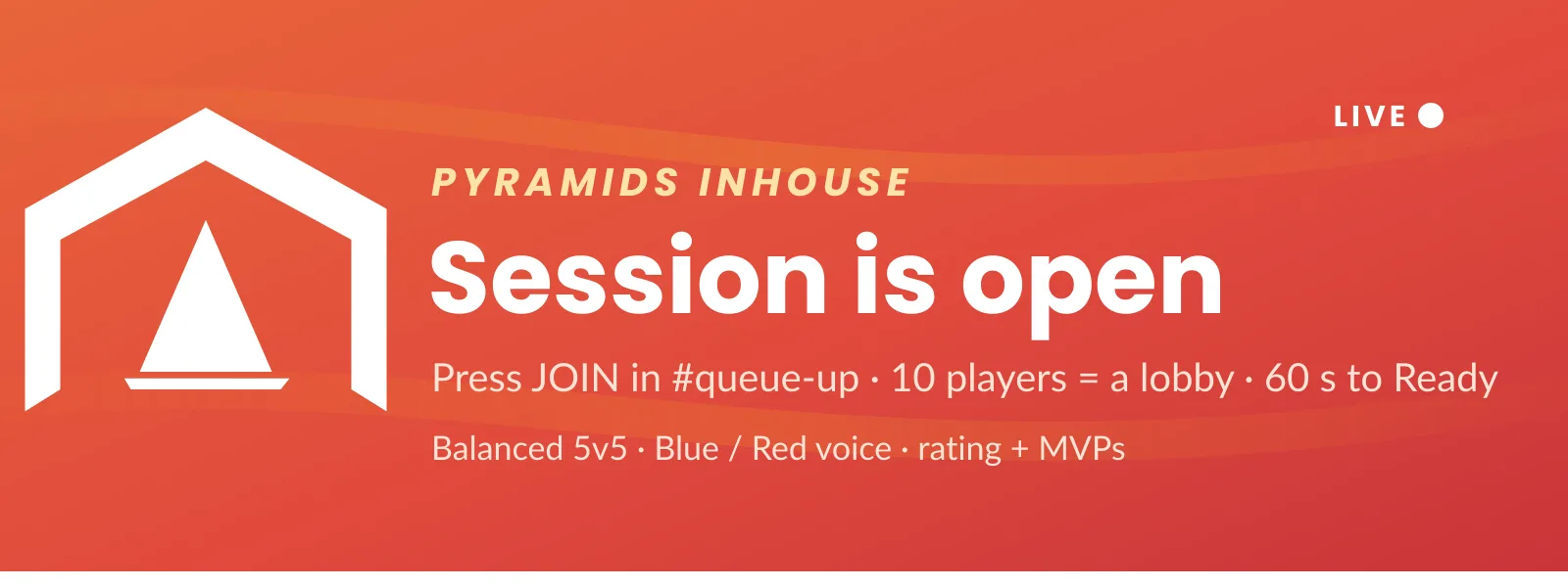 An inhouse lobby in Discord